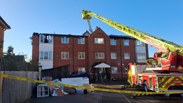 Enfield Flat Blaze Leaves Three Children in Hospital