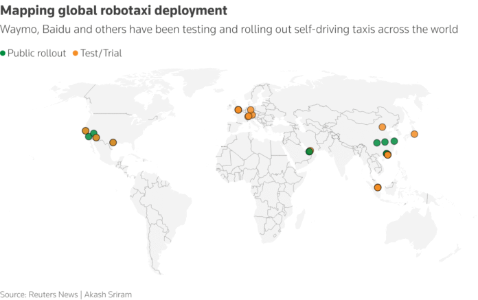 Driverless Future Gains Momentum With Global Robotaxi Deployments