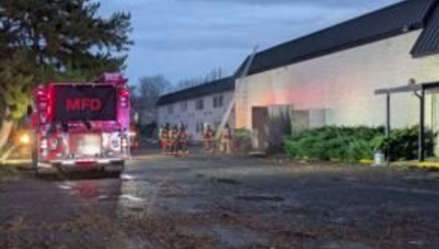 Medford Fire responds to structure fire at vacant building