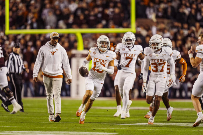 University of Texas senior defensive back Michael Taaffe wins the 2025 Allstate Wuerffel Trophy for leadership in community service