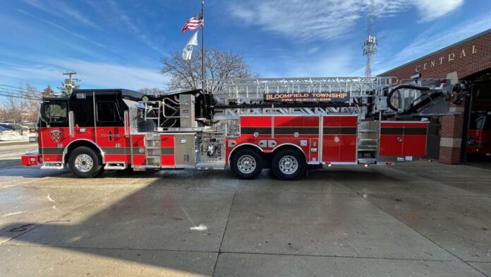 Bloomfield Township fire department adds $1.8M ARPA-funded ladder truck to boost firefighting capabilities