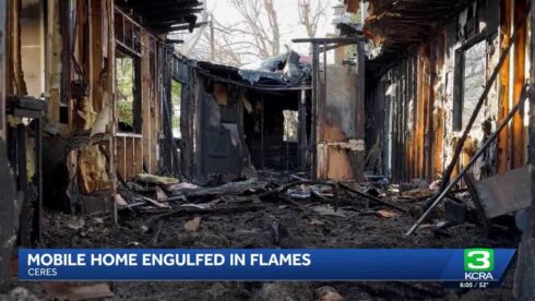 Fire at unoccupied mobile home in Ceres raises concerns