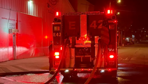 Firefighters contain warehouse fire in San Francisco's Bayview District