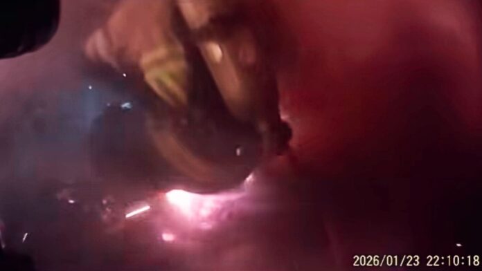 Helmet cam video shows Smith County rookie firefighter fall through floor