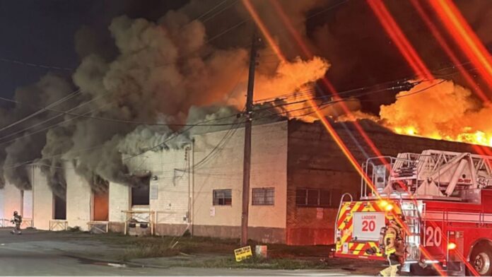 Houston firefighter killed during RIT operation at vacant warehouse fire due to collapse