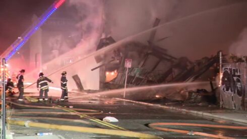 Large fire breaks out in Berkeley warehouse