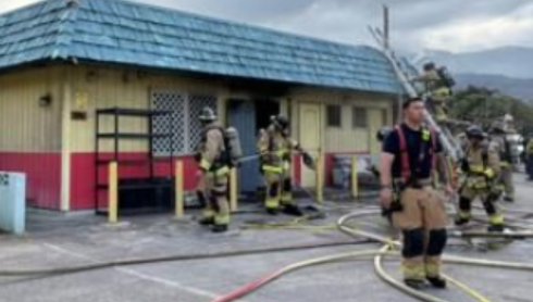 Maui firefighters take out fire at Randy's Catering & Fast Food in Wailuku