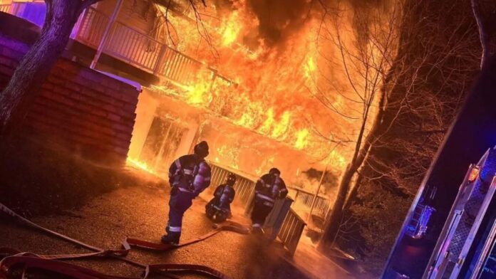 Photo of the Week: 'Fire throughout' upon arrival in N.J.