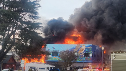 VIDEOS: Massive fire erupts in downtown Arcata; multiple structures destroyed