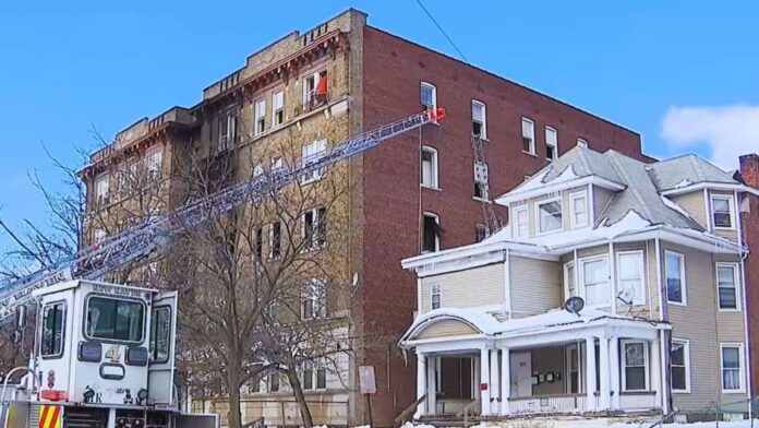 11 rescued from three-alarm apartment fire in New Haven