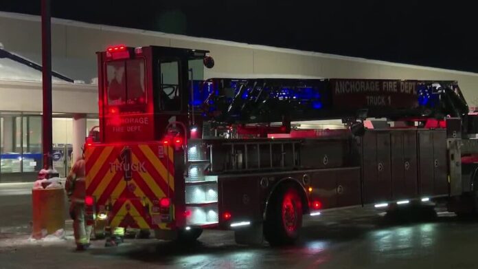 Fire crews respond to blaze at Anchorage Lowe’s