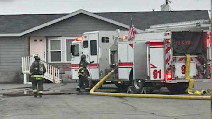 Firefighters tackle warehouse fire in Yakima