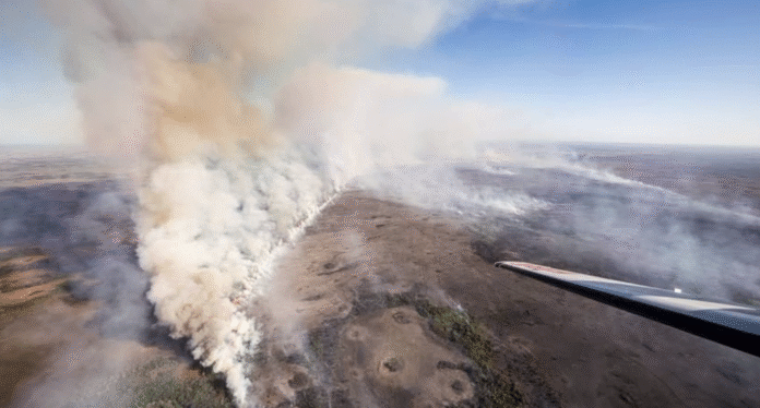 Massive 26,000-acre National Fire rages, no containment yet