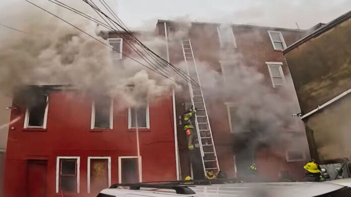 Mayday issued before firefighter falls from ladder