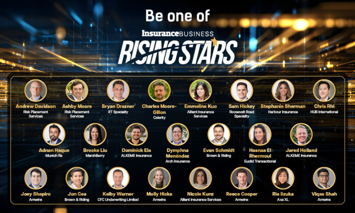Nominate up-and-coming stars in insurance today