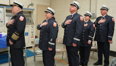 Pascoag Fire District swears in full time Chief Dexter, promotes members