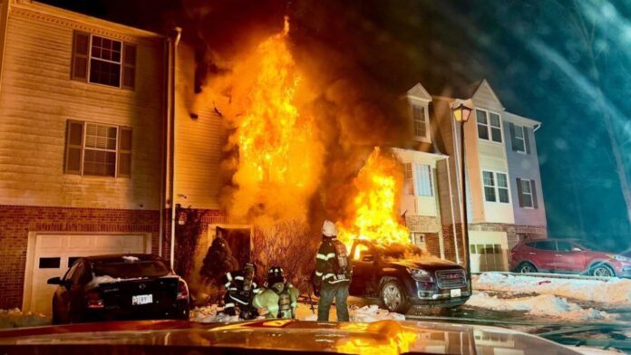 Photo of the Week: Md. townhome fire size-up