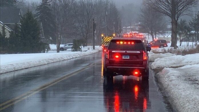 Powerline falls on Southington firefighter, however, no injuries