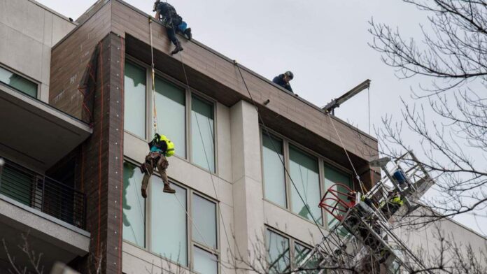 Two workers rescued after scaffolding collapse at Sacramento high-rise