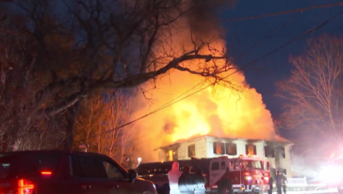 VIDEOS: Two injured as crews battle three-alarm fire in Massachusetts
