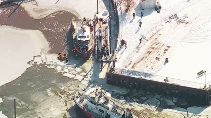 Veteran Camden firefighter dies after falling through ice at waterfront marina