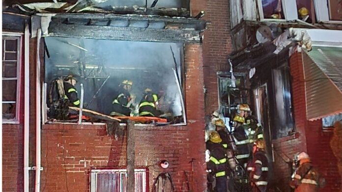 9 firefighters injured in Wynnefield house fire collapse in Philadelphia