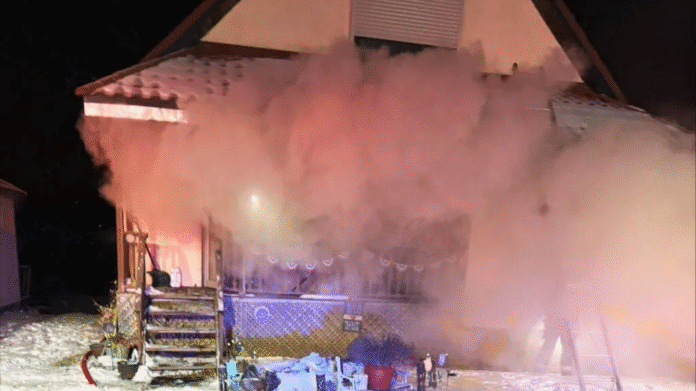 Child hospitalized after fire breaks out, leaves family homeless in Island Lake