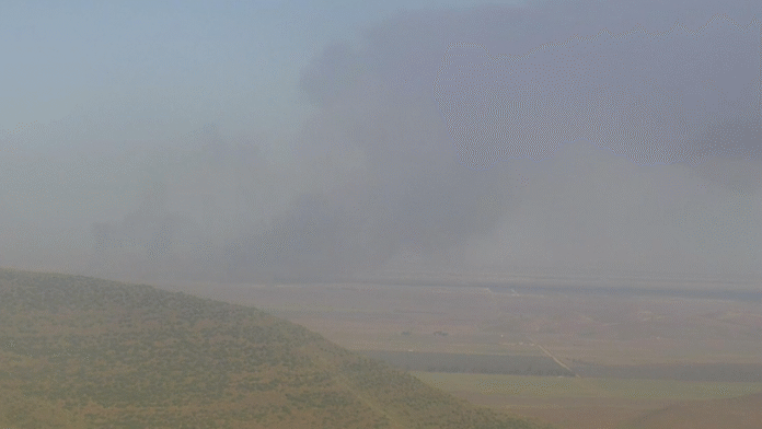 Fast-moving Paramount Fire reaches over 1,000 acres in Central California