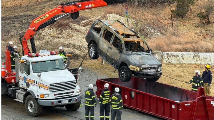 Howard County firefighters train for EV fires, practice crane removal and new tactics in parking garages