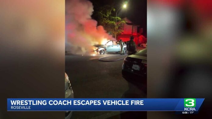 'I can still taste the smoke': Roseville High School wrestling coach survives near-death fiery car explosion