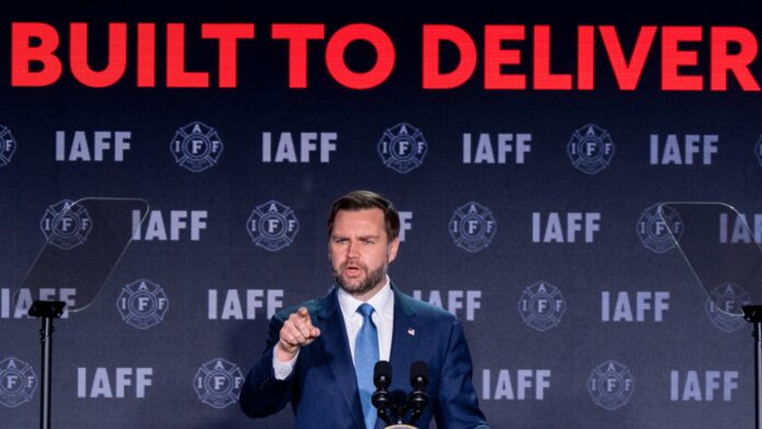 JD Vance highlights White House support for firefighters at IAFF Legislative Conference
