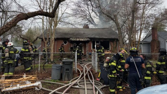Landover Hills house fire injures 5 firefighters as man rescued from basement