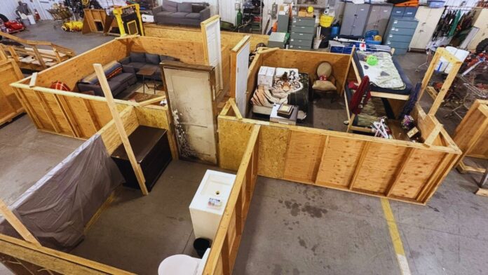 N.J. FOOLS chapters conduct firefighter search training with built props