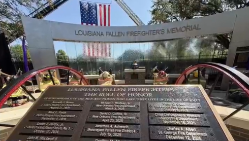 Names of 11 fallen firefighters added to Louisiana Fallen Firefighter’s Memorial