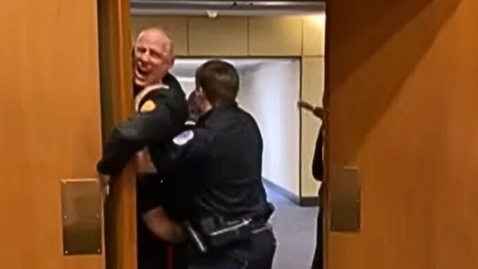 Raleigh firefighter charged after clash with Capitol police during Senate hearing protest
