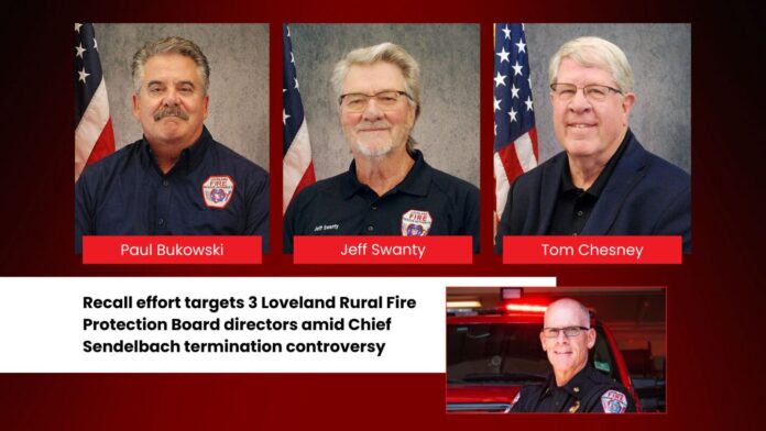 Residents seek recall of Loveland fire board members over fire chief termination dispute
