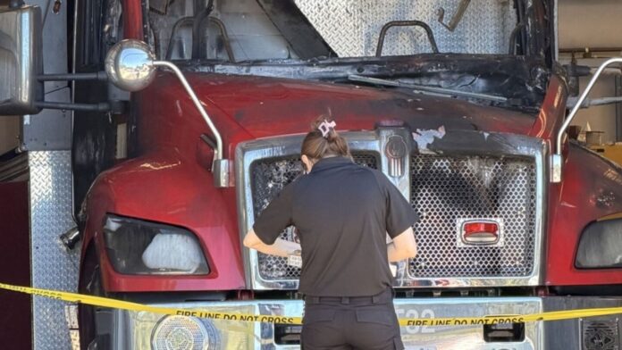 Suspected arson fire at Santa Cruz County fire station destroys water tender