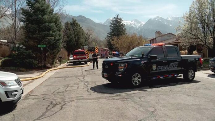 Two pets rescued from large house fire in Sandy neighborhood
