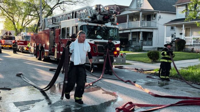 4 children rescued in Cleveland East Side house fire after blaze starts in bedroom