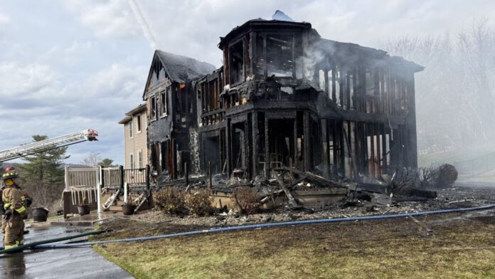 Agawam firefighter hospitalized after rescue ahead of hoseline in a house fire