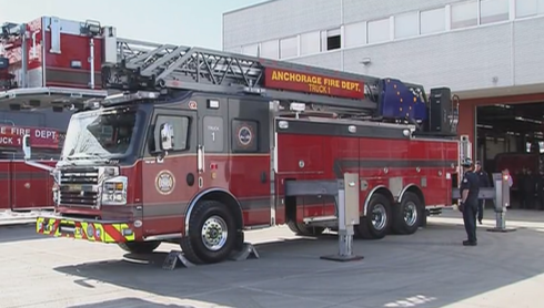 Anchorage Fire Department rolls brand-new fire truck into its fleet