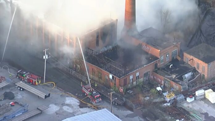 Fire breaks out at abandoned mill in Haverhill