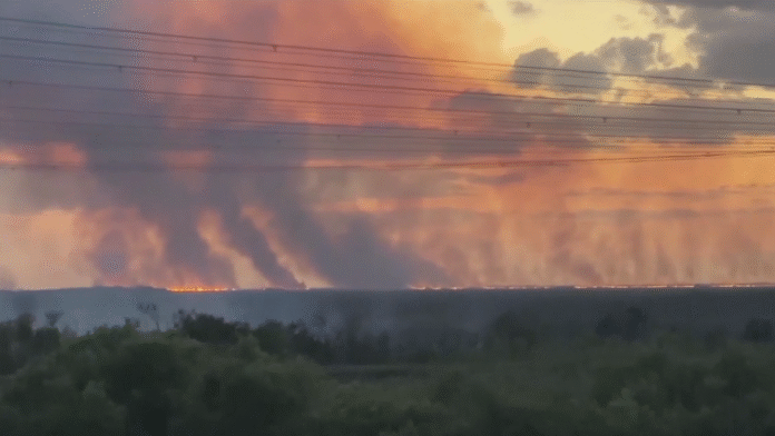 Massive fire burns 9,200 acres of wildland in western Broward