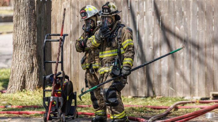 Photo of the Week: Mo. firefighters after knockdown