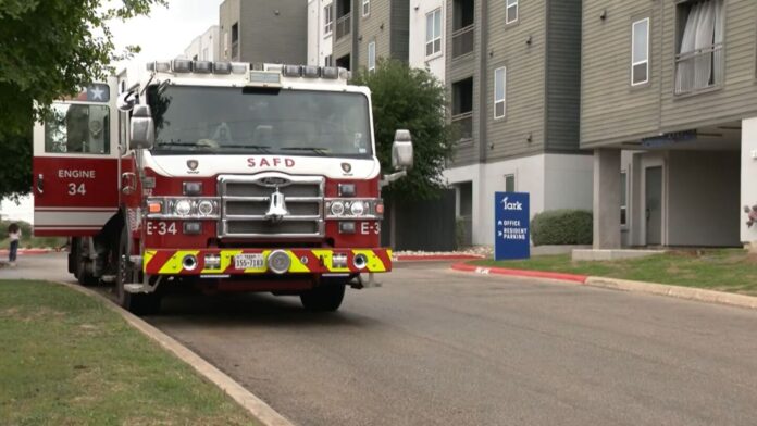 San Antonio woman arrested after apartment standoff injures firefighter during welfare check