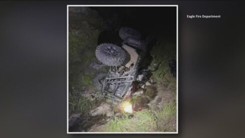 Eagle Fire Department responds to four-wheeler accident, rescues rider
