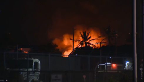 Firefighters extinguish recycling yard fire in Kapolei