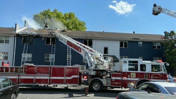 Nearly 50 people displaced following Newark area fire