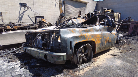 North Las Vegas mechanic asks for help after fire burns down lowrider shop used to teach at-risk youth