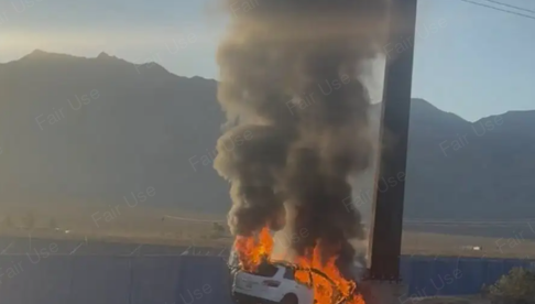 Region: Driver airlifted to St. George hospital after being trapped by burning vehicle in Scenic